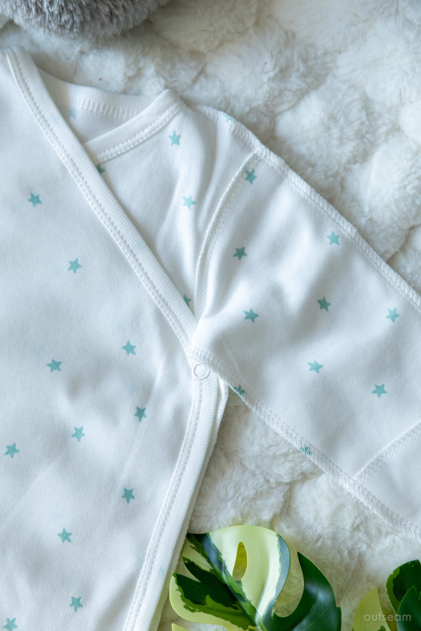Outseam Bodysuit Mint Stars — detail view 3